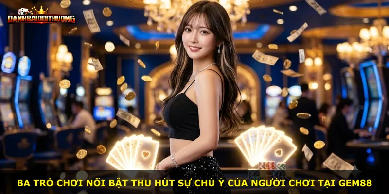 Ba trò chơi nổi bật thu hút sự chú ý của người chơi tại Gem88