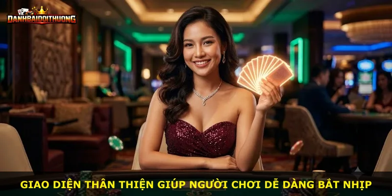 Giao diện thân thiện giúp người chơi dễ dàng bắt nhịp