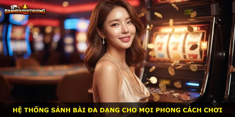 Hệ thống sảnh bài đa dạng cho mọi phong cách chơi