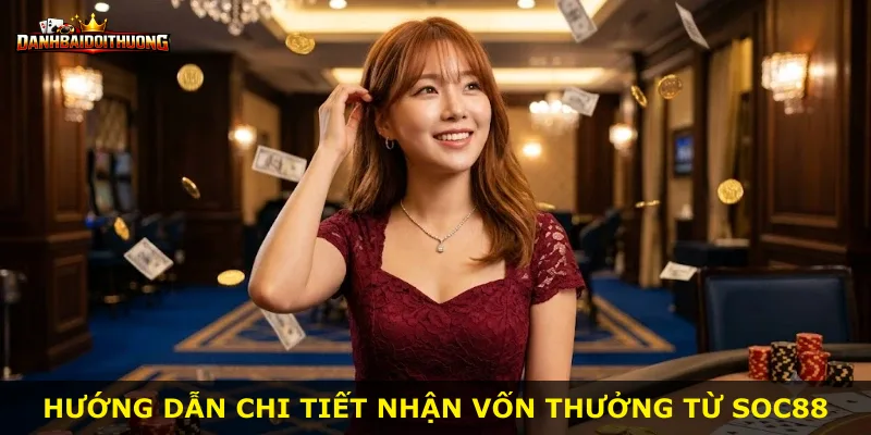 Hướng dẫn chi tiết nhận vốn thưởng từ Soc88