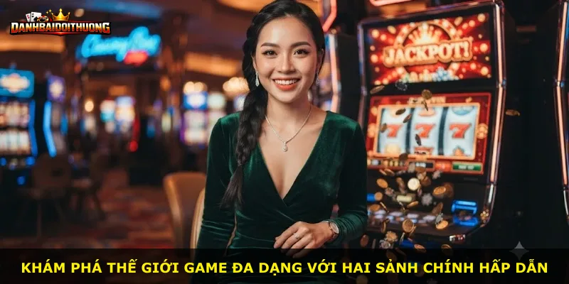 Khám phá thế giới game đa dạng với hai sảnh chính hấp dẫn