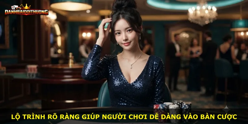 Lộ trình rõ ràng giúp người chơi dễ dàng vào bàn cược