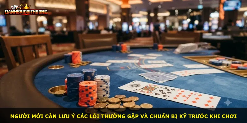 Người mới cần lưu ý các lỗi thường gặp và chuẩn bị kỹ trước khi chơi