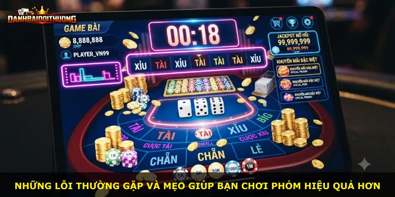 Những lỗi thường gặp và mẹo giúp bạn chơi phỏm hiệu quả hơn