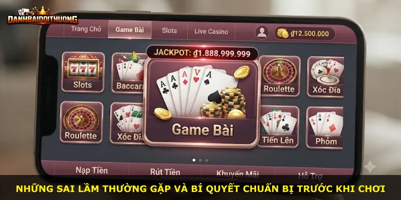 Những sai lầm thường gặp và bí quyết chuẩn bị trước khi chơi