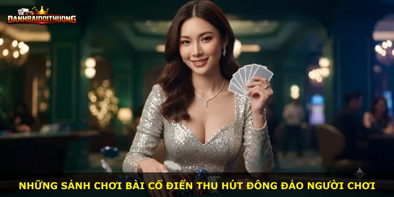 Những sảnh chơi bài cổ điển thu hút đông đảo người chơi