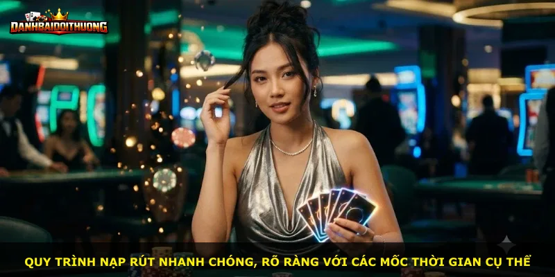 Quy trình nạp rút nhanh chóng, rõ ràng với các mốc thời gian cụ thể