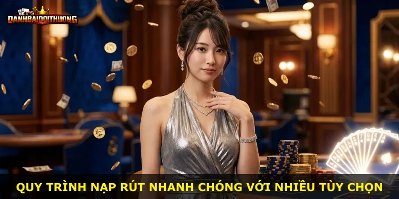 Quy trình nạp rút nhanh chóng với nhiều tùy chọn