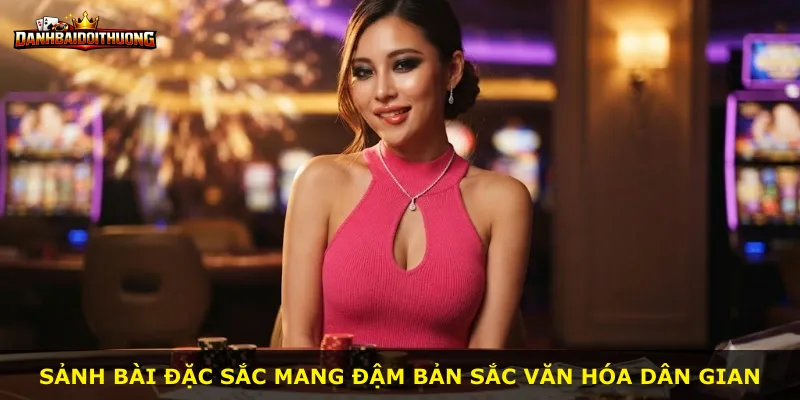 Sảnh bài đặc sắc mang đậm bản sắc văn hóa dân gian