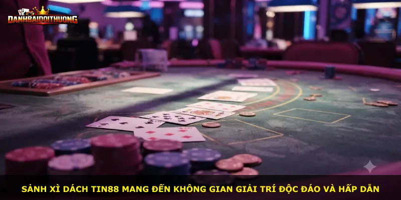 Sảnh Xì Dách Tin88 mang đến không gian giải trí độc đáo và hấp dẫn