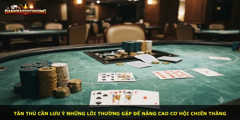 Tân thủ cần lưu ý những lỗi thường gặp để nâng cao cơ hội chiến thắng
