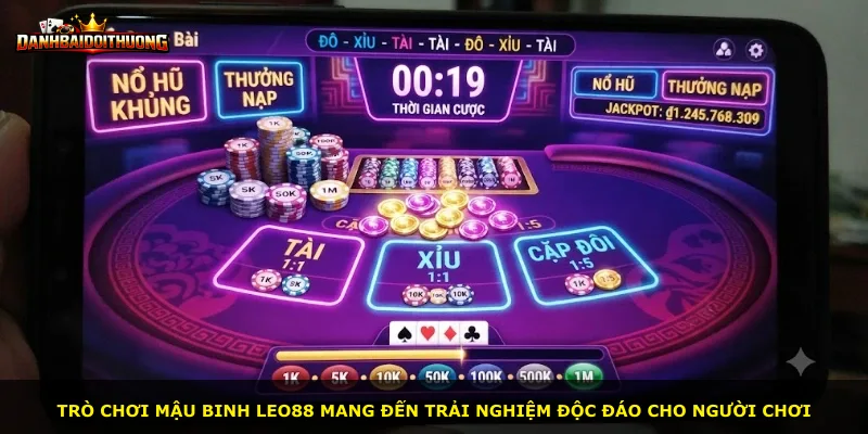 Trò chơi Mậu Binh Leo88 mang đến trải nghiệm độc đáo cho người chơi